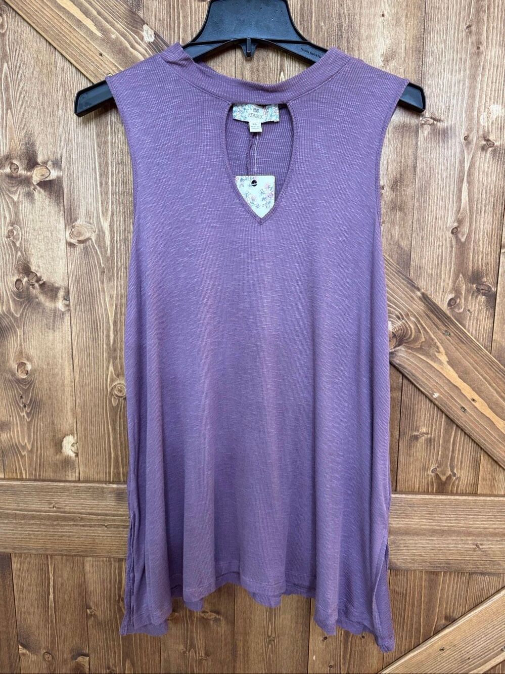 Pink Republic Women’s Purple Sleeveless Choker Neck Tunic Top NWT Size XL (9261)